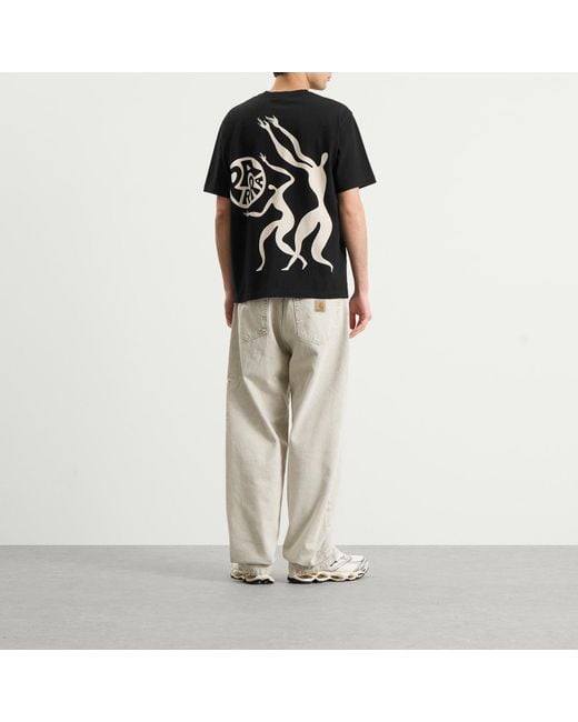 by Parra Black Play Ball T-Shirt for men