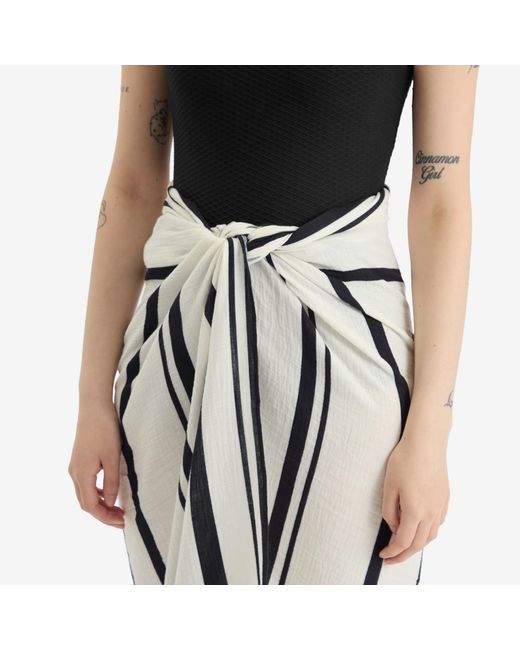 Anine Bing Metallic Eliza Monogram Sarong