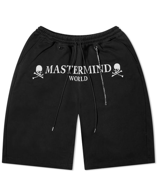 MASTERMIND WORLD Black Jersey Easy Shorts for men