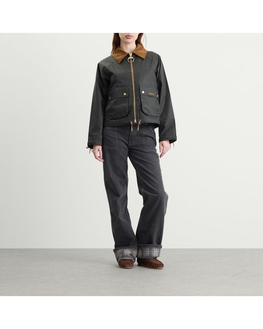 Barbour Gray Marron Wax Jacket