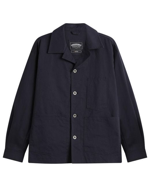 FRIZMWORKS Blue Relaxed Coverall Jacket for men