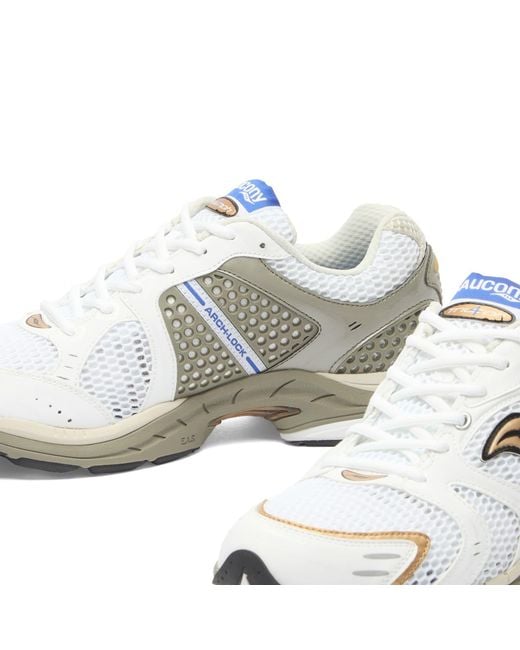 Saucony White Progrid Triumph 4 Sneaker