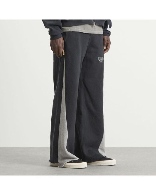 GALLERY DEPT. Black Twisted Leg Flare Sweatpant for men