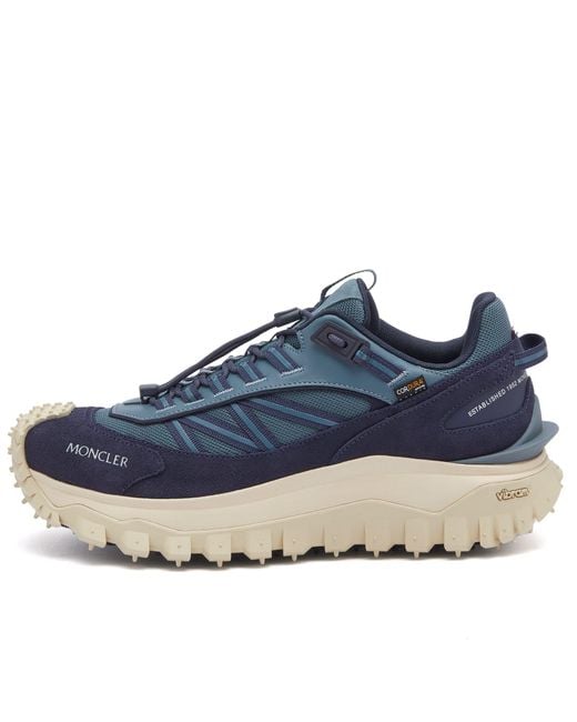 Moncler Blue Trail-Ready Water-Repellent Sneakers For for men