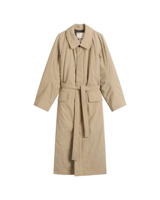 Girls Of Dust Natural Military Nylon Trench Coat