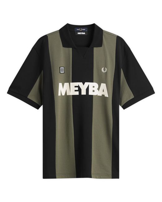 Fred Perry Black Meyba Cut And Sew Polo Shirt for men