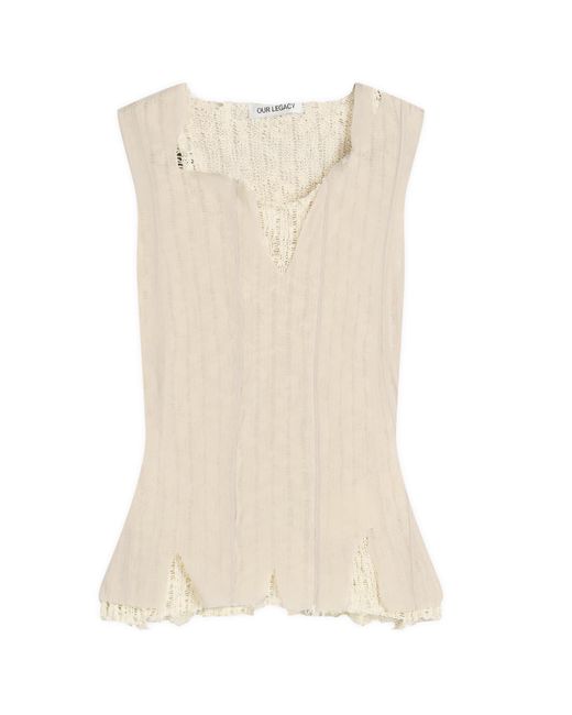 Our Legacy Natural Ragged Vest