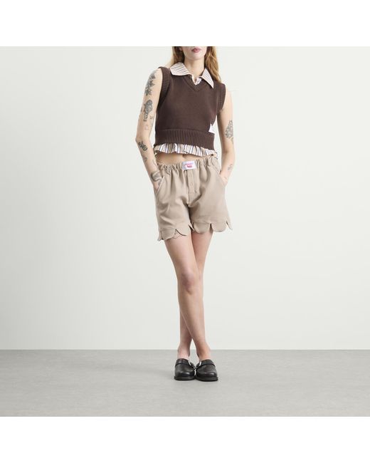 Charles Jeffrey Brown Smart Cropped Vest