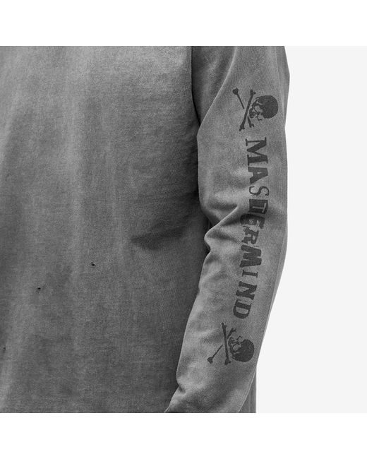 John Elliott Gray X Mastermind Japan Vintage Long Sleeve T-Shirt for men