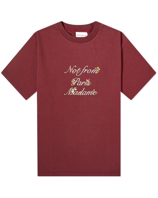 Drole de Monsieur Presented By End. Embroidered Interlock T-Shirt