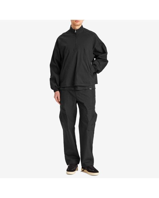 Represent Black Quarter Zip Jacket for men