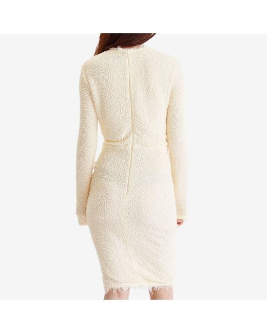 Isabel Marant Natural Ophelie Knitted Wrap Detail Dress