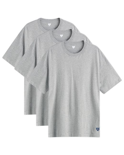 Human Made Gray 3-Pack T-Shirt for men