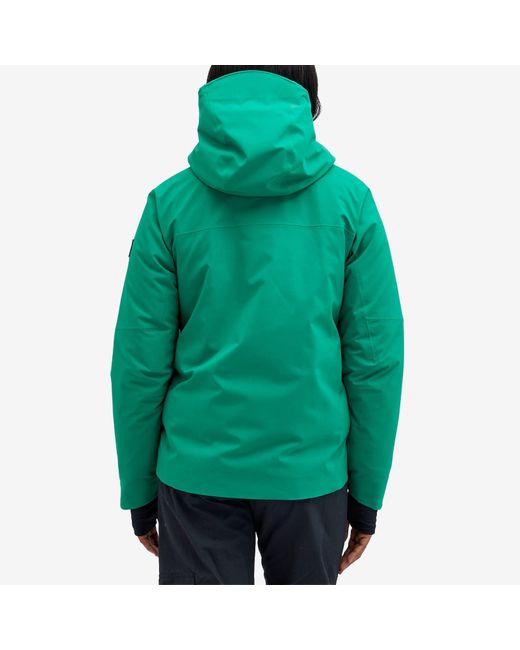 3 MONCLER GRENOBLE Green Chanavey Hooded Ski Jacket