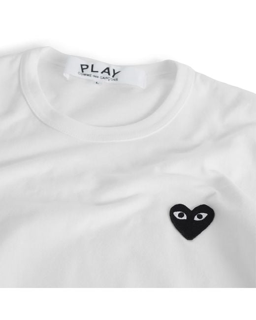 COMME DES GARÇONS PLAY White Heart Long Sleeve T-Shirt