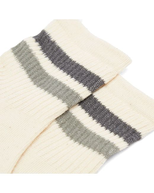 RoToTo Natural Retro Athletic Ankle Sock