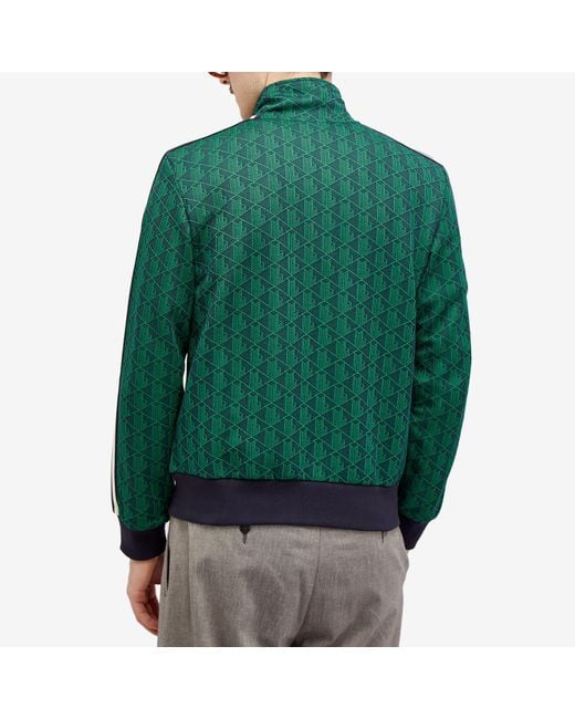 Lacoste Green Monogram Track Jacket for men