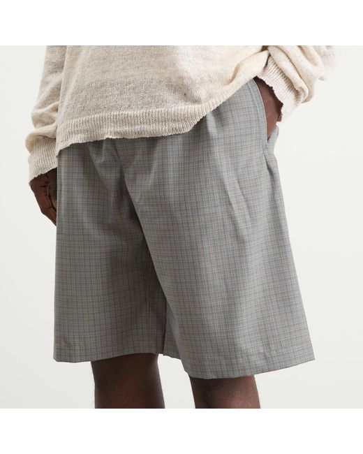Our Legacy Gray Ponte Shorts for men