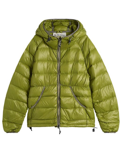 KA_YO_Prototype Green Lightweight Down Jacket for men