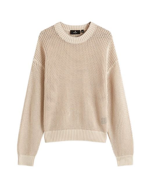 Represent Natural Open Gauge Knit Sweater for men