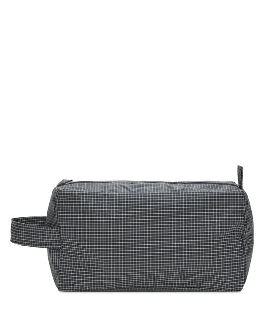 Hay Black Grid Wash Bag