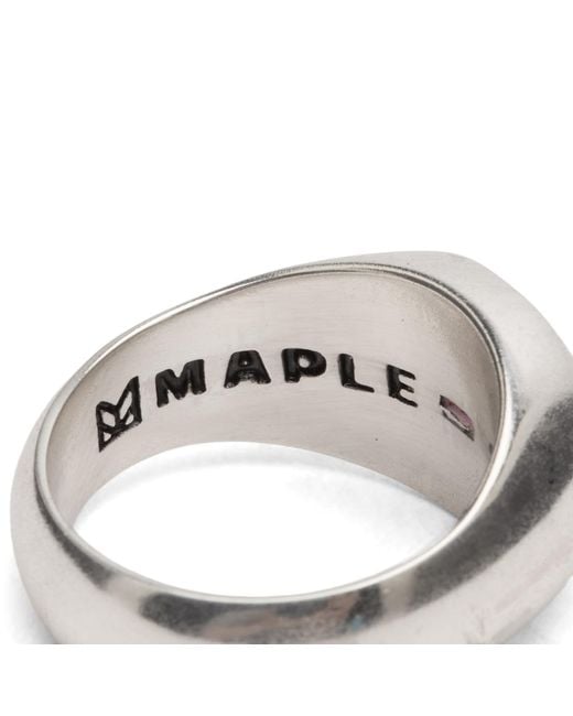 Maple Metallic Sherman Signet Ring for men
