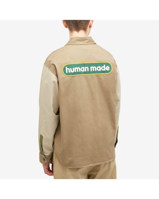 Human Made Green Crazy Work Over Shirt for men