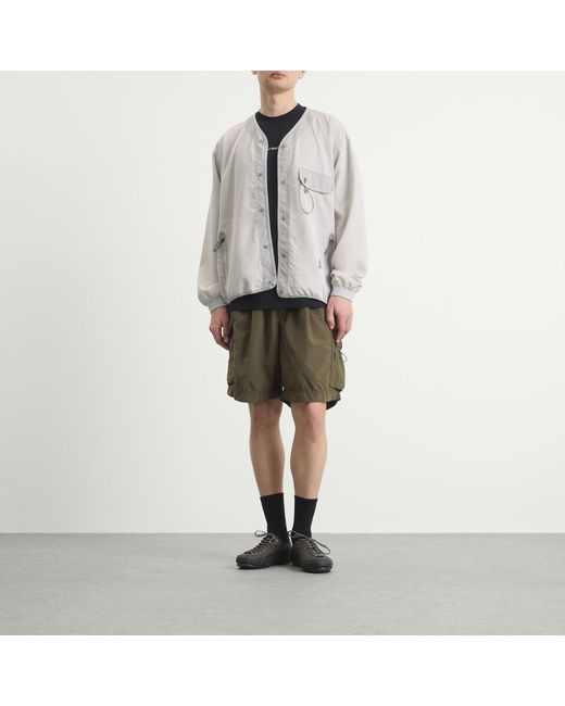 And Wander Gray Vent Cardigan for men