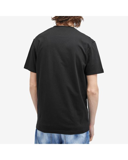 DSquared² Black Maple Leaf Logo T-Shirt for men