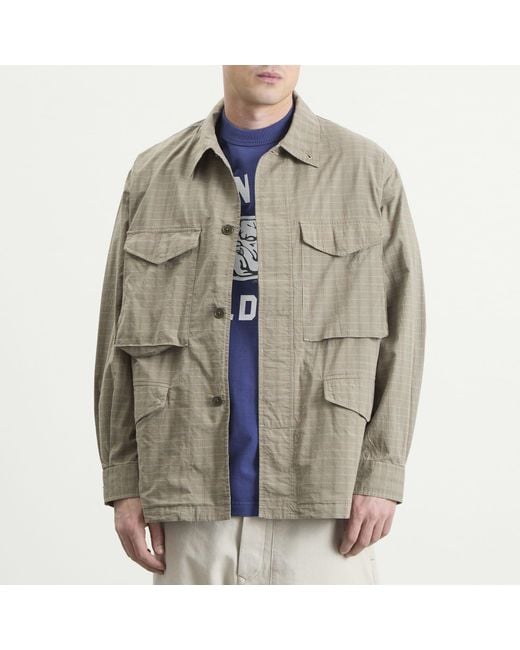 Unlikely Dry Goods Green M-51 Shirt Jacket for men