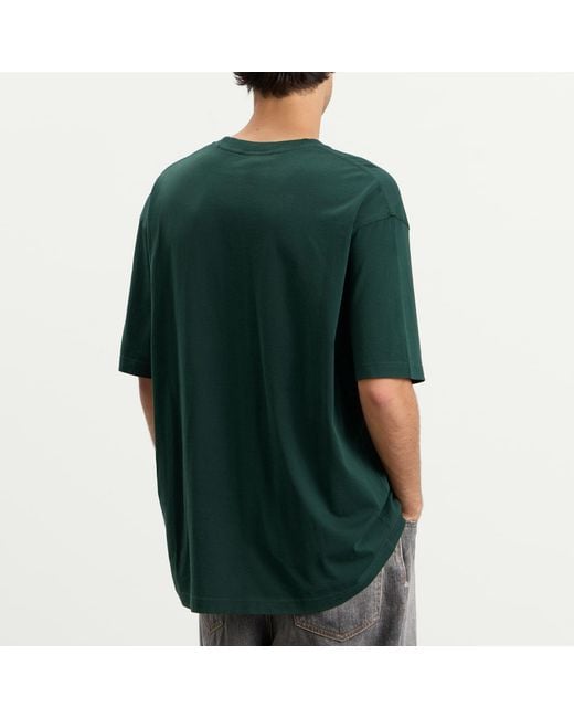 Acne Green Exford Small Venice Logo T-Shirt for men
