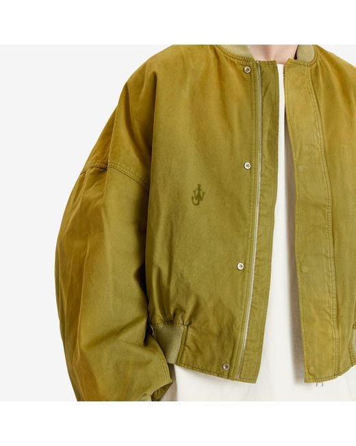 J.W. Anderson Green Bomber Jacket for men