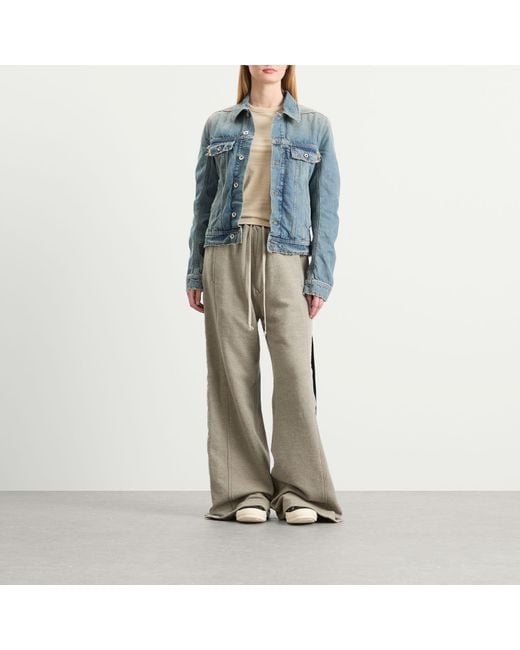 Rick Owens Gray Wide Pusher Pants