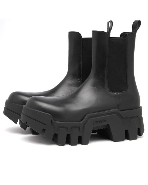 Balenciaga Bulldozer Chelsea Boot in Black for Men | Lyst