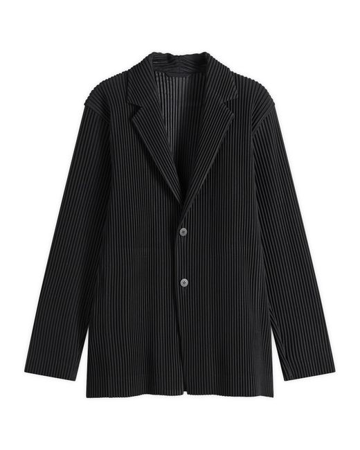 Homme Plissé Issey Miyake Black Pleat Blazer for men