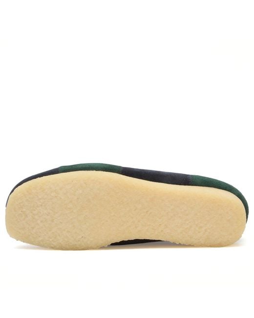 Clarks Blue Patchwork Wallabee for men