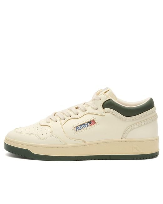Autry Natural Med-Way Mid Leather Sneaker for men