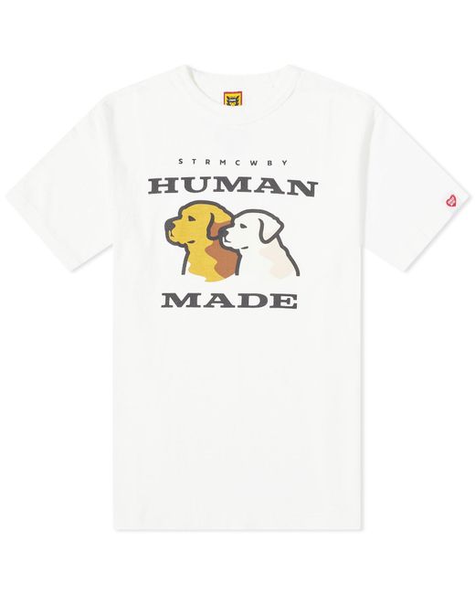 Human Made White Dogs T-shirt for men