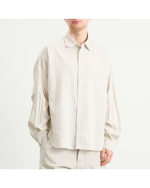 Applied Art Forms Natural Soho Stripe Shirt for men