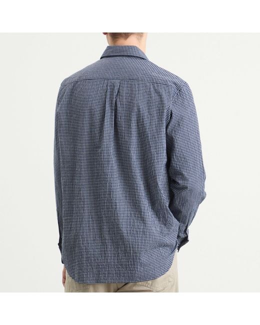 Forét Blue Pluto Checked Shirt for men