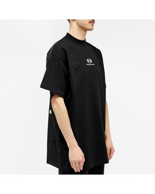 Balenciaga Black Deconstructed T-Shirt for men
