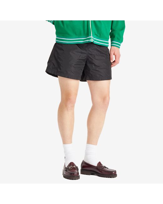 Bode Black Nylon Track Shorts for men