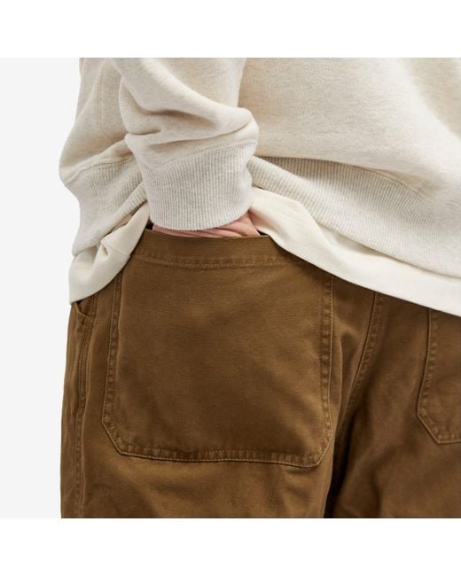 Gramicci Natural Canvas Double Knee Pants for men