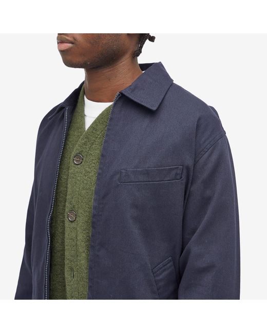 Universal Works Blue Windcheater Jacket for men