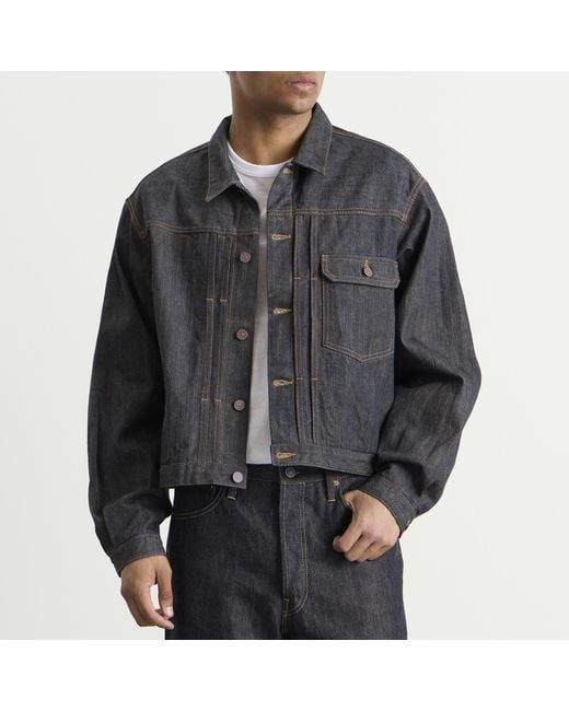 Visvim Black 102Xx Denim Jacket Mud Wash for men
