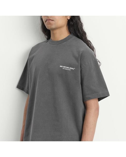 MKI Miyuki-Zoku Gray Design Studio T-Shirt for men