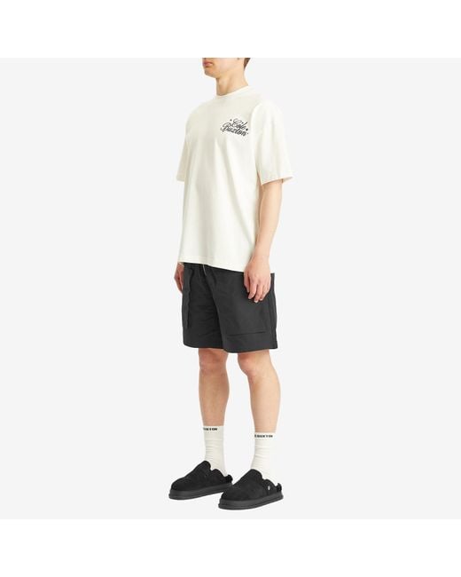 Cole Buxton Gray Cotton Cargo Shorts for men