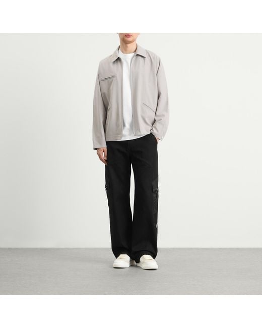 Casablanca Black Cotton Cargo Trouser for men
