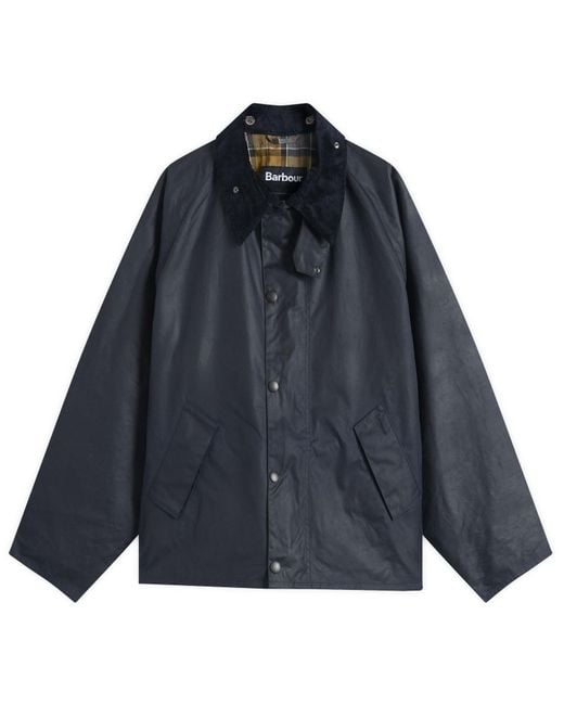 Barbour Transport Wax Jacket in Black for Men | Lyst