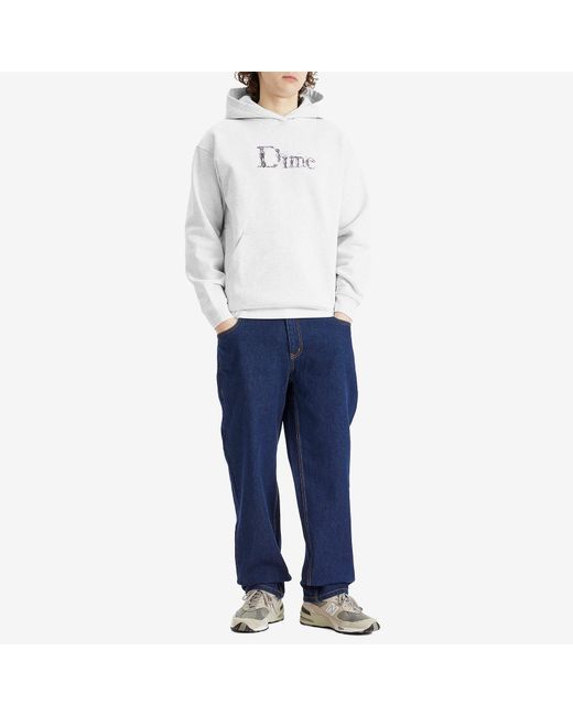 Dime White Classic Steampunk Hoodie for men
